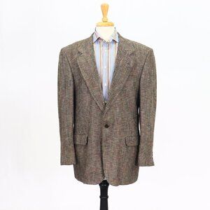 Bachrach 42L Brown HT 2-Button Sport Coat Blazer Jacket P178